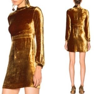 A.L.C. | Gemma Velvet Long Sleeve Mini Dress | 0